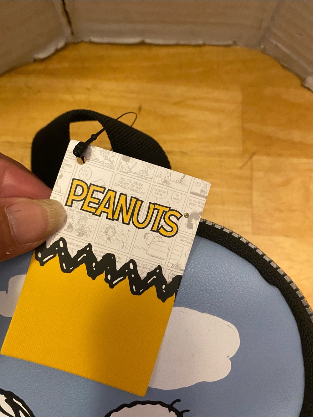 Peanuts Snoopy Mini Backpack w front pouch abt 8x10x3.5. NWT - Picture 3 of 6